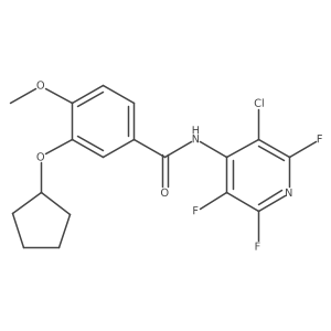 N-(3-chloro-2,5,6-trifluoro-pyridin-4-yl)-3-cyclopentyloxy-4-methoxy-benzamide Structure