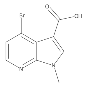 4-bromo-1-methyl-pyrrolo[2,3-b]pyridine-3-carboxylic acid Structure