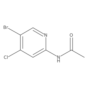 N-(5-bromo-4-chloropyridin-2-yl)acetamide Structure