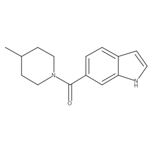 CC1CCN(C(=O)c2ccc3cc[nH]c3c2)CC1结构式