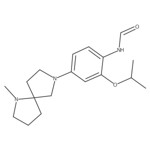 N-[4-(1-methyl-1,7-diazaspiro[4.4]nonan-7-yl)-2-propan-2-yloxyphenyl]formamide结构式