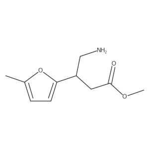 Methyl 4-amino-3-(5-methylfuran-2-yl)butanoate Structure