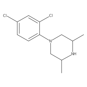 1-(2,4-Dichlorophenyl)-3,5-dimethylpiperazine Structure