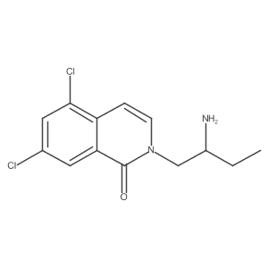 2-(2-Aminobutyl)-5,7-dichloroisoquinolin-1(2H)-one结构式