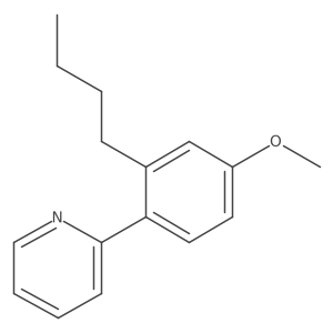 2-(2-Butyl-4-methoxyphenyl)pyridine Structure
