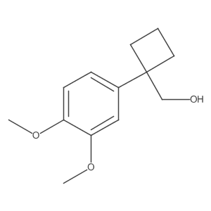 [1-(3,4-Dimethoxyphenyl)cyclobutyl]methanol Structure