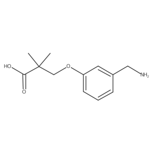 3-[3-(Aminomethyl)phenoxy]-2,2-dimethylpropanoic acid结构式