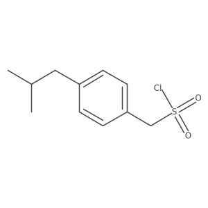 [4-(2-Methylpropyl)phenyl]methanesulfonyl chloride Structure