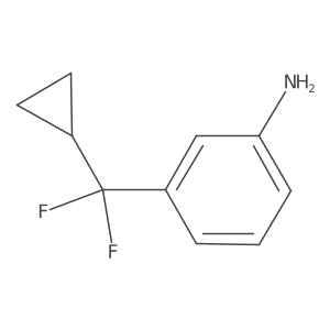 3-(Cyclopropyldifluoromethyl)aniline结构式