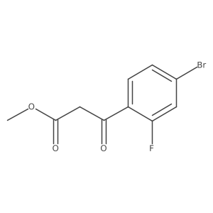 Methyl 3-(4-bromo-2-fluorophenyl)-3-oxopropanoate Structure