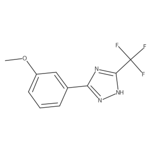 3-(3-methoxyphenyl)-5-(trifluoromethyl)-4H-1,2,4-triazole结构式