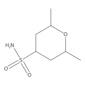 2,6-Dimethyloxane-4-sulfonamide结构式