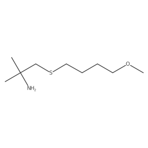 2-Propanamine, 1-[(4-methoxybutyl)thio]-2-methyl- Structure