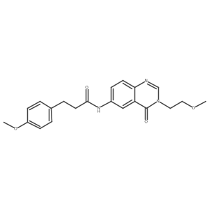 N-[3-(2-methoxyethyl)-4-oxo-3,4-dihydroquinazolin-6-yl]-3-(4-methoxyphenyl)propanamide Structure