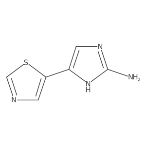 5-(1,3-Thiazol-5-yl)-1h-imidazol-2-amine结构式