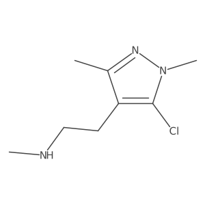 [2-(5-Chloro-1,3-dimethyl-1h-pyrazol-4-yl)ethyl](methyl)amine Structure