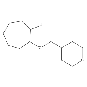 4-{[(2-Iodocycloheptyl)oxy]methyl}oxane结构式