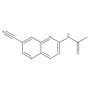 N-(7-cyano-1,5-naphthyridin-2-yl)acetamide Structure