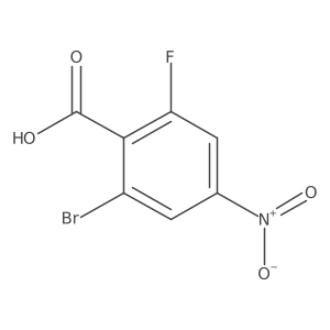 2-Bromo-6-fluoro-4-nitrobenzoic acid结构式