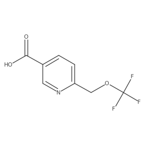 6-[(Trifluoromethoxy)methyl]pyridine-3-carboxylic acid Structure