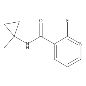 2-Fluoro-N-(1-methylcyclopropyl)pyridine-3-carboxamide结构式