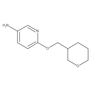 6-((Tetrahydro-2H-pyran-3-yl)methoxy)pyridin-3-amine结构式