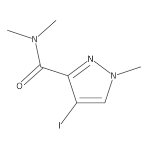 4-Iodo-N,N,1-trimethyl-1H-pyrazole-3-carboxamide Structure
