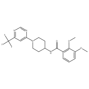 2,3-dimethoxy-N-{1-[6-(trifluoromethyl)pyrimidin-4-yl]piperidin-4-yl}benzamide Structure