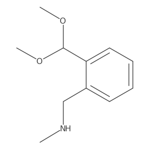 1-[2-(dimethoxymethyl)phenyl]-N-methylmethanamine结构式