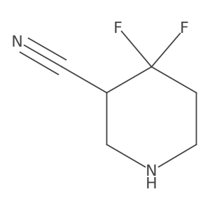 4,4-Difluoropiperidine-3-carbonitrile Structure