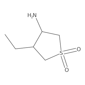 3-Amino-4-ethyl-1lambda6-thiolane-1,1-dione结构式