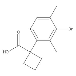 1-(3-Bromo-2,4-dimethylphenyl)cyclobutane-1-carboxylic acid结构式
