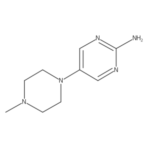 5-(4-Methyl-1-piperazinyl)-2-pyrimidinamine结构式