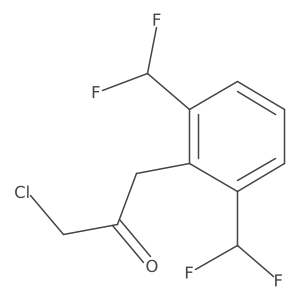 1-(2,6-Bis(difluoromethyl)phenyl)-3-chloropropan-2-one Structure