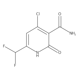 4-Chloro-6-(difluoromethyl)-2-hydroxynicotinamide结构式