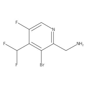 2-(Aminomethyl)-3-bromo-4-(difluoromethyl)-5-fluoropyridine Structure