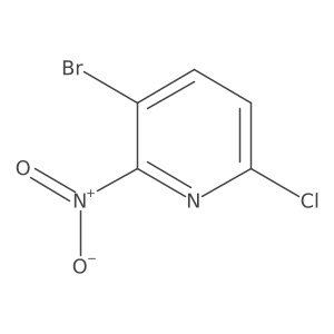 3-Bromo-6-chloro-2-nitropyridine Structure