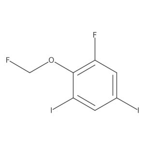 1,5-Diiodo-3-fluoro-2-(fluoromethoxy)benzene Structure