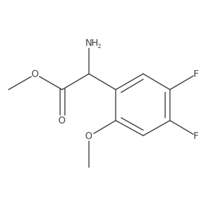 Methyl 2-amino-2-(4,5-difluoro-2-methoxyphenyl)acetate Structure