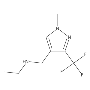 ethyl({[1-methyl-3-(trifluoromethyl)-1H-pyrazol-4-yl]methyl})amine结构式