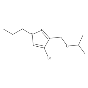 4-bromo-3-(isopropoxymethyl)-1-propyl-1H-pyrazole Structure