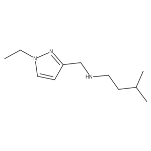 [(1-ethyl-1H-pyrazol-3-yl)methyl](3-methylbutyl)amine结构式