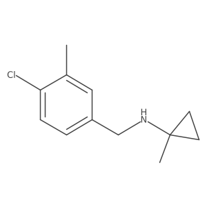 N-[(4-Chloro-3-methylphenyl)methyl]-1-methylcyclopropan-1-amine Structure
