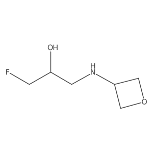 1-Fluoro-3-[(oxetan-3-yl)amino]propan-2-ol Structure