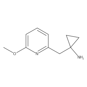 1-[(6-Methoxy-2-pyridinyl)methyl]cyclopropanamine Structure