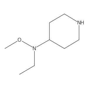 N-Ethyl-N-methoxypiperidin-4-amine结构式