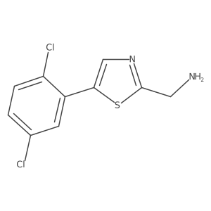 [5-(2,5-Dichlorophenyl)-1,3-thiazol-2-yl]methanamine Structure