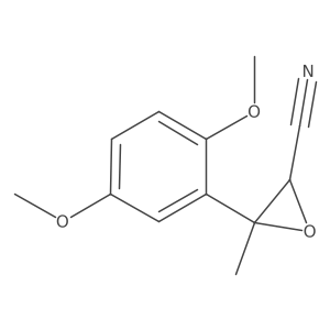 3-(2,5-Dimethoxyphenyl)-3-methyloxirane-2-carbonitrile结构式