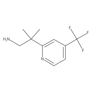 2-Methyl-2-[4-(trifluoromethyl)pyridin-2-yl]propan-1-amine Structure