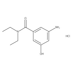3-Amino-N,N-diethyl-5-hydroxybenzamide hydrochloride Structure
